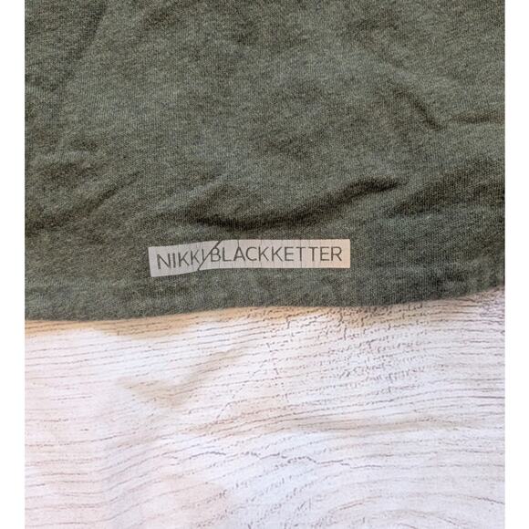 Gymshark Nikki Blackketter Cropped Olive Green Hoodie - Picture 4 of 7